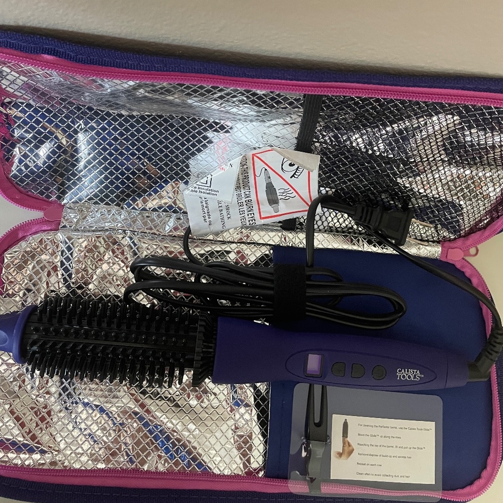 NEW...CALISTA PRO GRIP PERFECTER 1" HEATED ROUND BRUSH